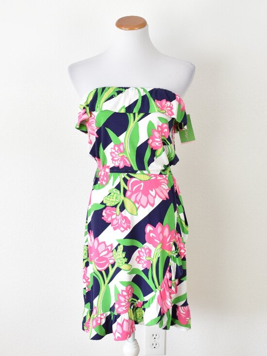Lilly Pulitzer Dresses & Skirts - Lilly Pulitzer Jumping The Line Flor Dress NEW - M